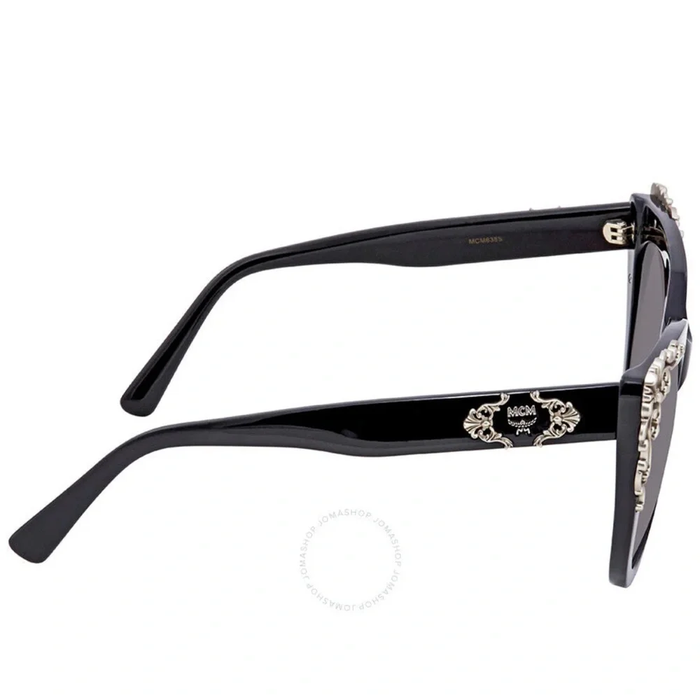 RARE MCM Black Sunglasses with Silver Detailing - Picture 4 of 16